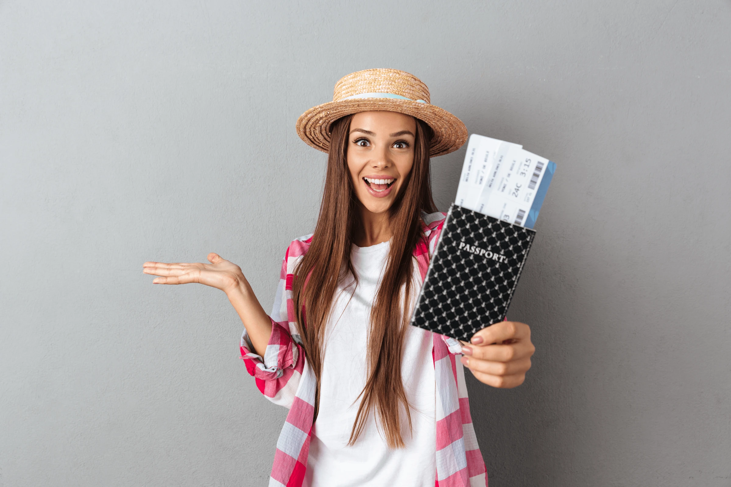 Preparativos y documentos para un viaje en avión